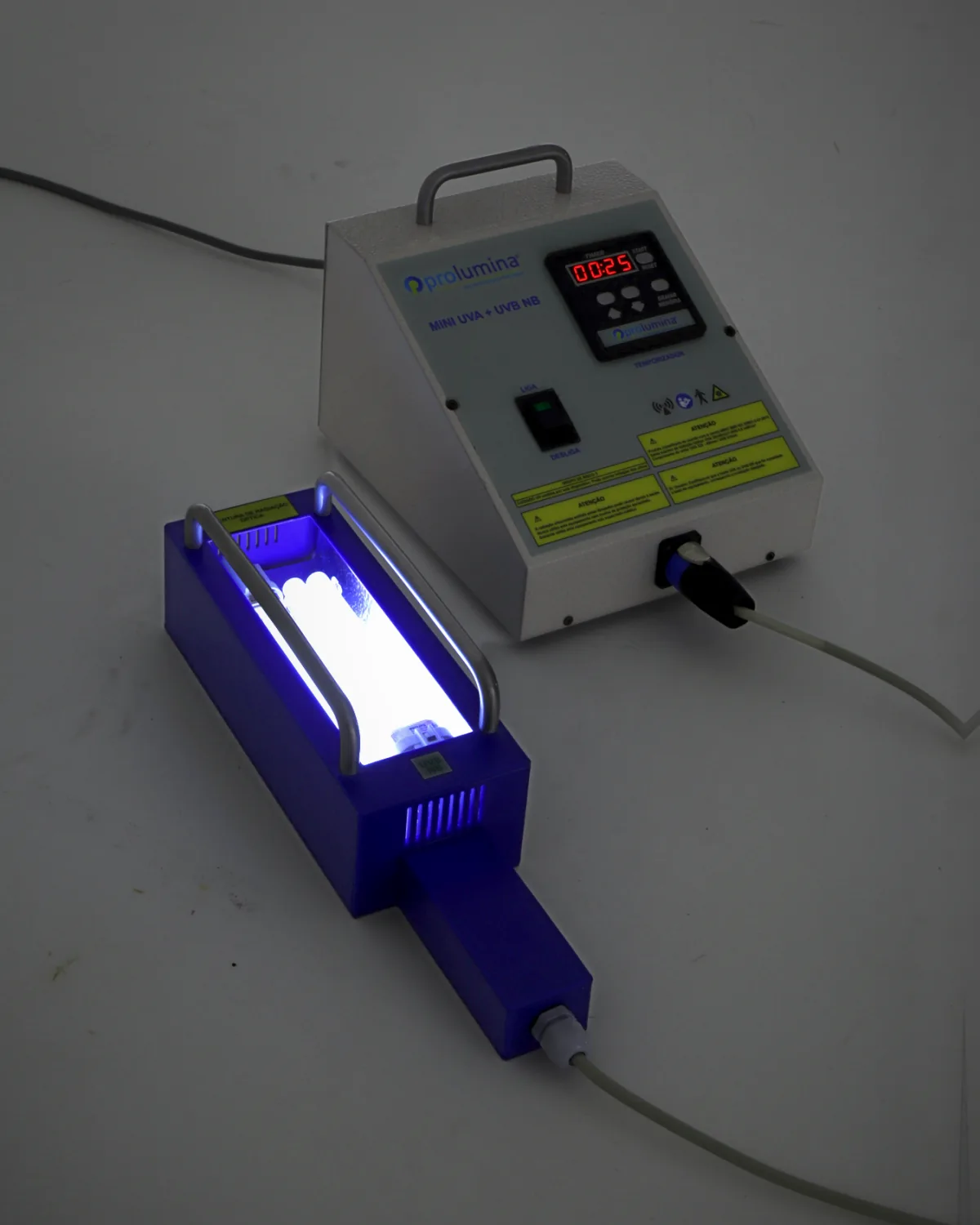 Equipamento de fototerapia Prolumina Mini para áreas localizadas